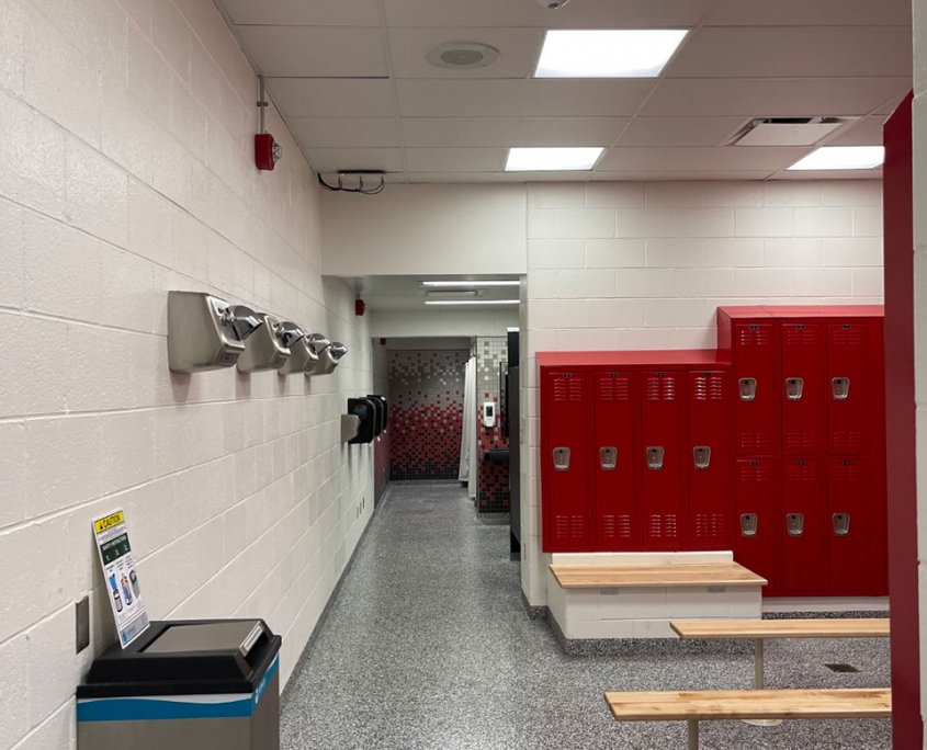 Locker room